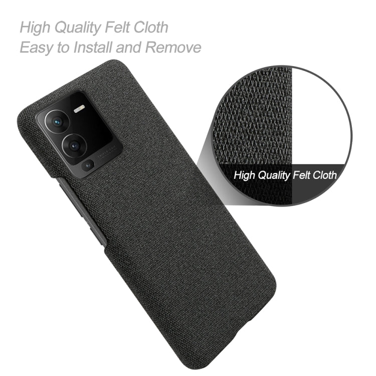For vivo S15 Pro Cloth Coated Hard Plastic Phone Case