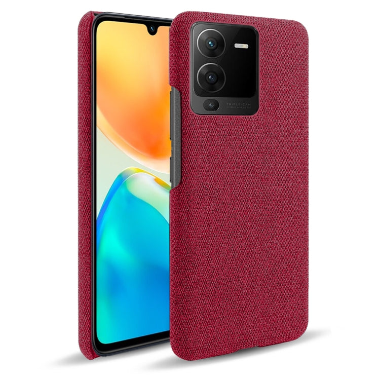 For vivo S15 Pro Cloth Coated Hard Plastic Phone Case