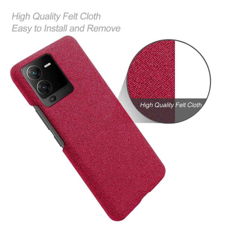 For vivo S15 Pro Cloth Coated Hard Plastic Phone Case