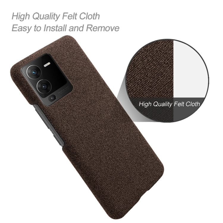 For vivo S15 Pro Cloth Coated Hard Plastic Phone Case