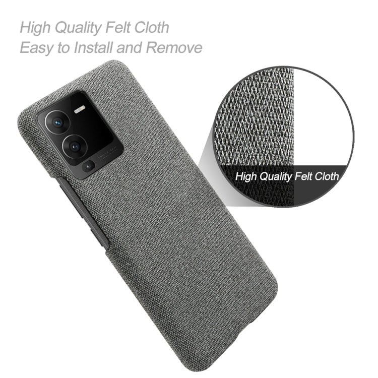 For vivo S15 Cloth Coated Hard Plastic Phone Case