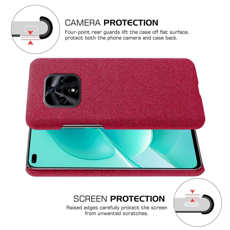 For Huawei nova 9Z 5G Cloth Coated Hard Plastic Phone Case