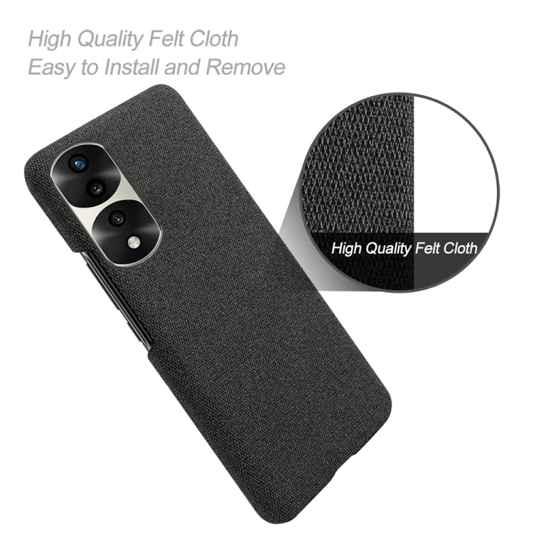 For Honor 70 Pro Cloth Coated Hard Plastic Phone Case