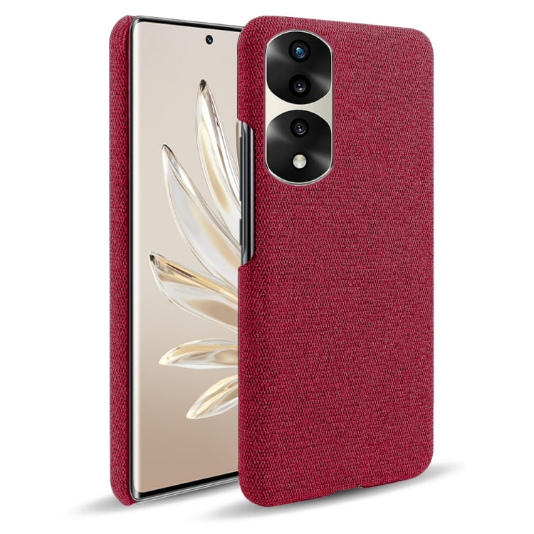 For Honor 70 Pro Cloth Coated Hard Plastic Phone Case