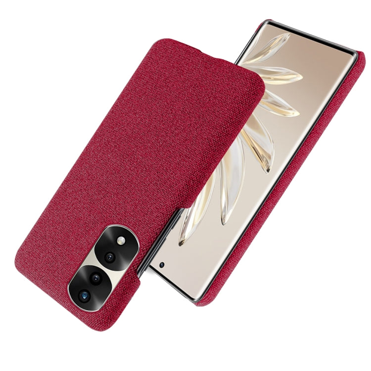 For Honor 70 Pro Cloth Coated Hard Plastic Phone Case