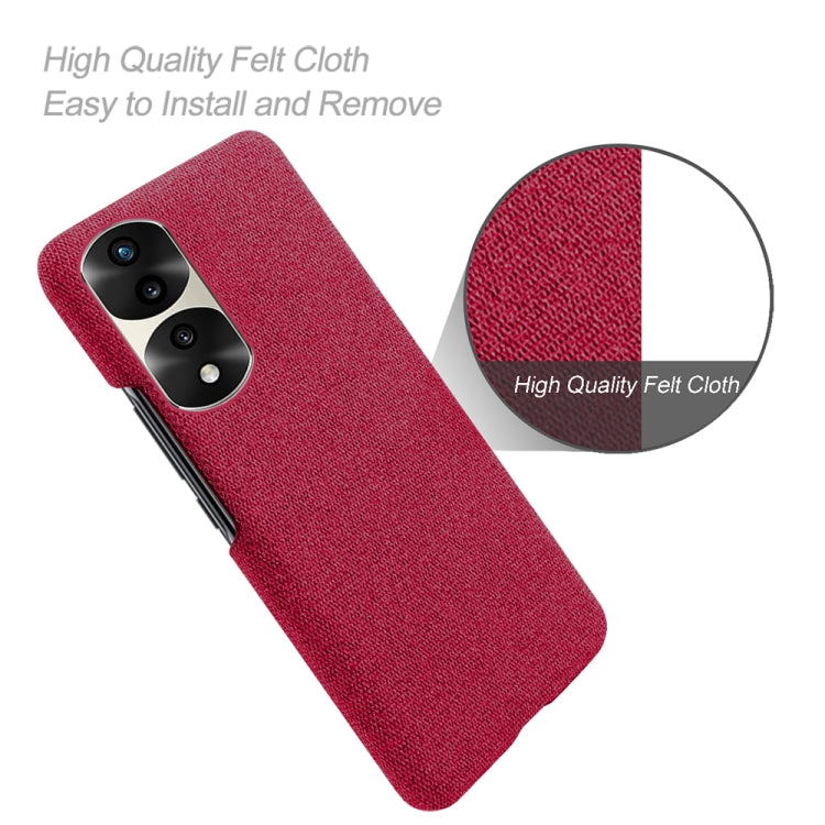 For Honor 70 Pro Cloth Coated Hard Plastic Phone Case