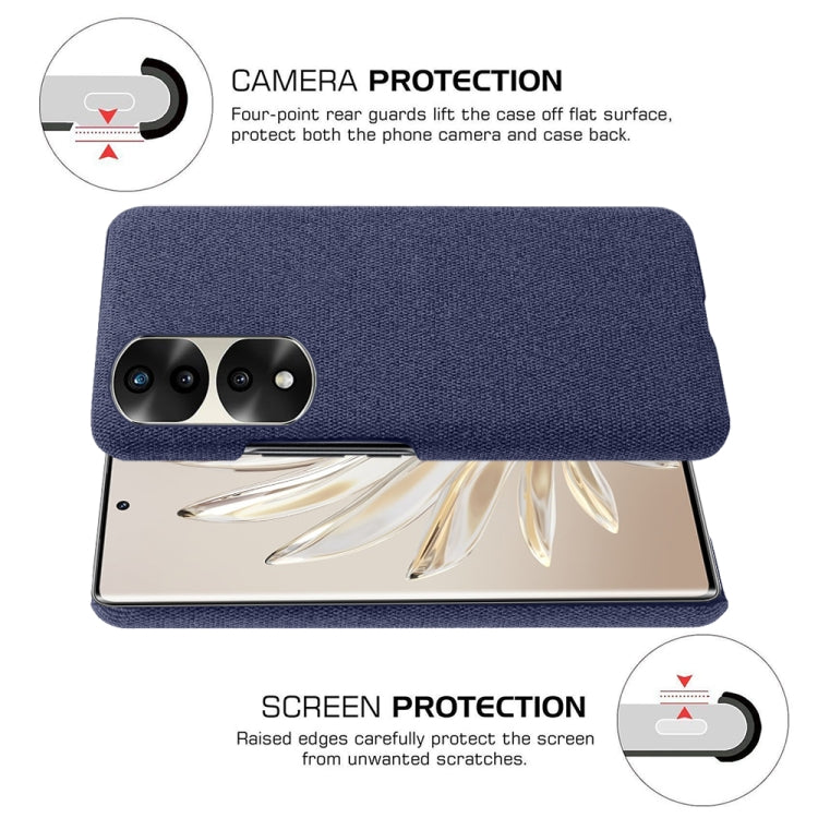 For Honor 70 Pro Cloth Coated Hard Plastic Phone Case