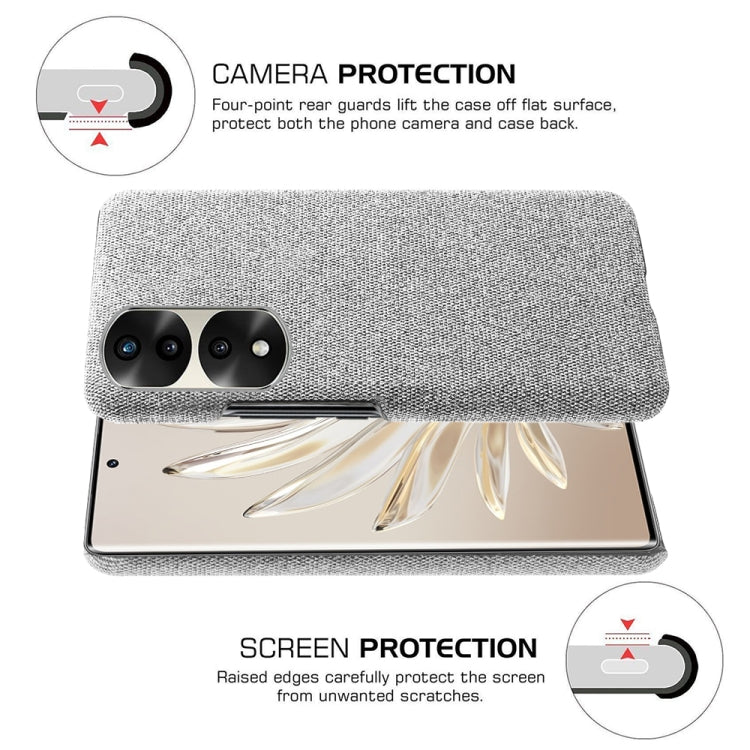 For Honor 70 Pro Cloth Coated Hard Plastic Phone Case