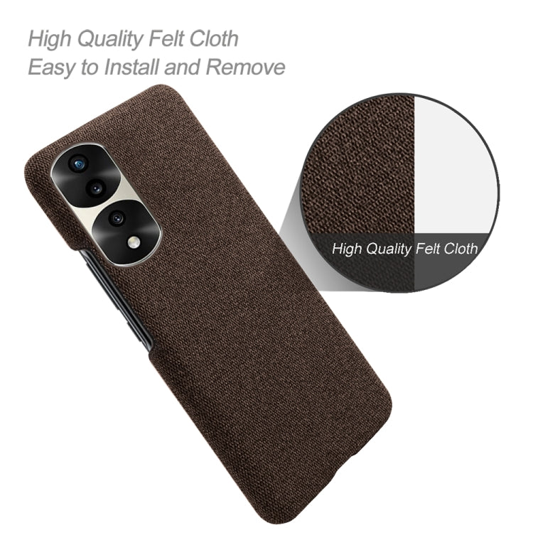 For Honor 70 Pro Cloth Coated Hard Plastic Phone Case