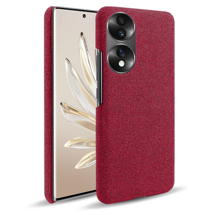 For Honor 70 Cloth Coated Hard Plastic Phone Case
