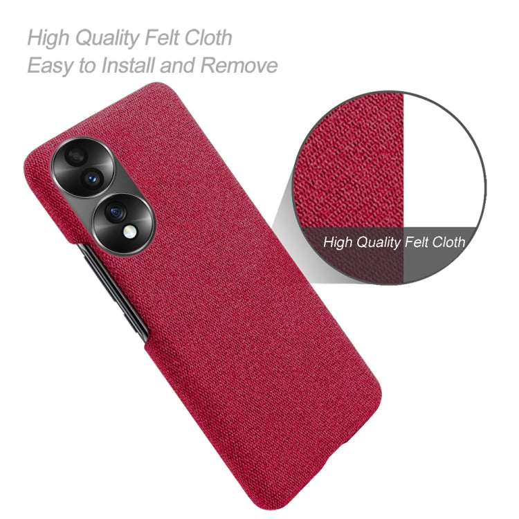 For Honor 70 Cloth Coated Hard Plastic Phone Case