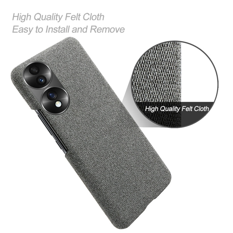 For Honor 70 Cloth Coated Hard Plastic Phone Case