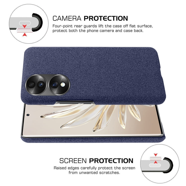 For Honor 70 Cloth Coated Hard Plastic Phone Case