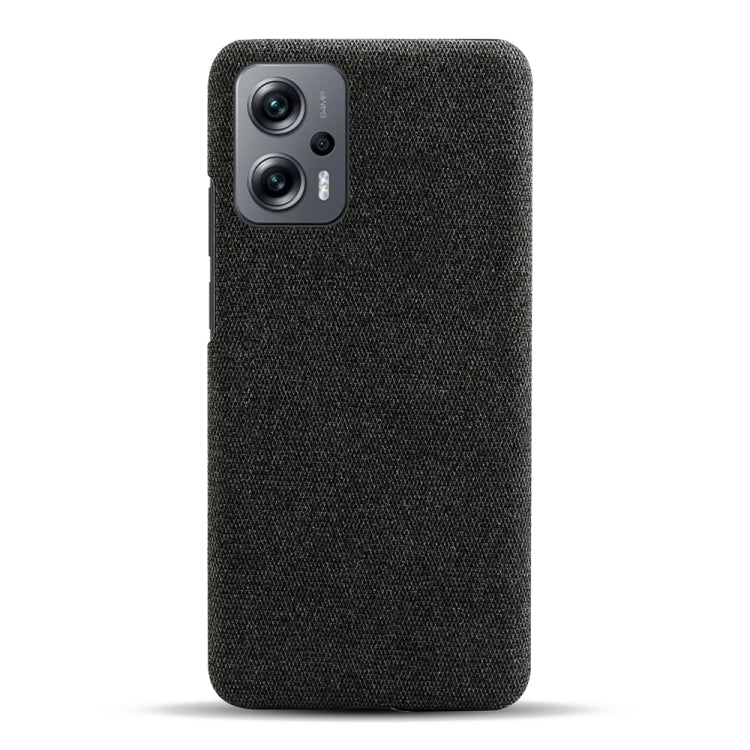 For Xiaomi Redmi Note 11T Pro+ Cloth Coated Hard Plastic Phone Case