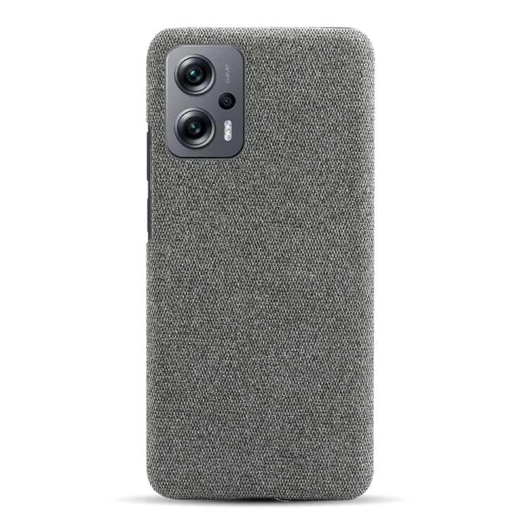 For Xiaomi Redmi Note 11T Pro+ Cloth Coated Hard Plastic Phone Case