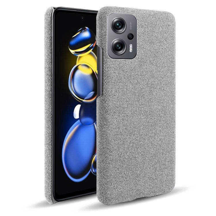For Xiaomi Redmi Note 11T Pro+ Cloth Coated Hard Plastic Phone Case