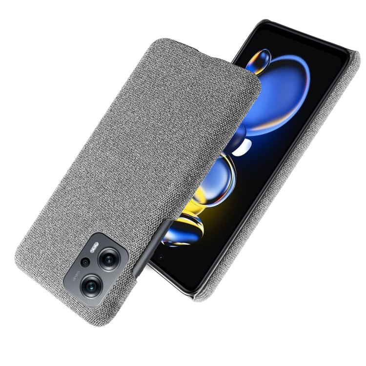 For Xiaomi Redmi Note 11T Pro+ Cloth Coated Hard Plastic Phone Case