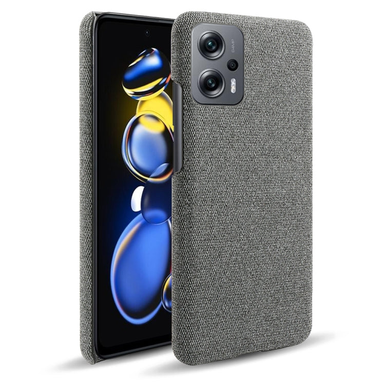 For Xiaomi Redmi Note 11T Pro Cloth Coated Hard Plastic Phone Case