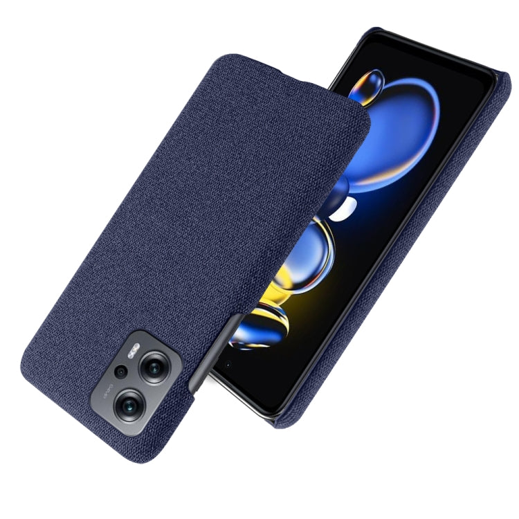 For Xiaomi Redmi Note 11T Pro Cloth Coated Hard Plastic Phone Case