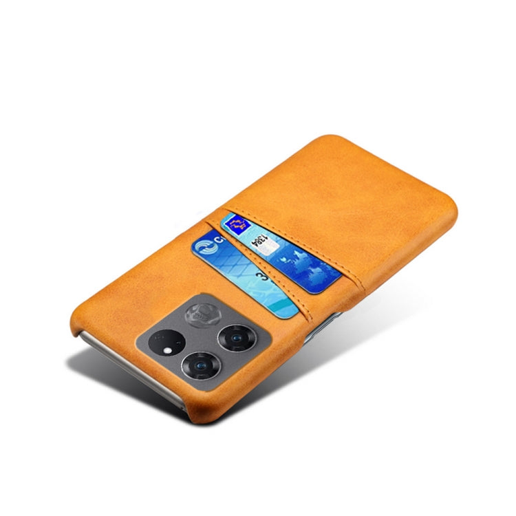 For OnePlus Ace Racing Dual Card Slots Calf Texture PC + PU Phone Case
