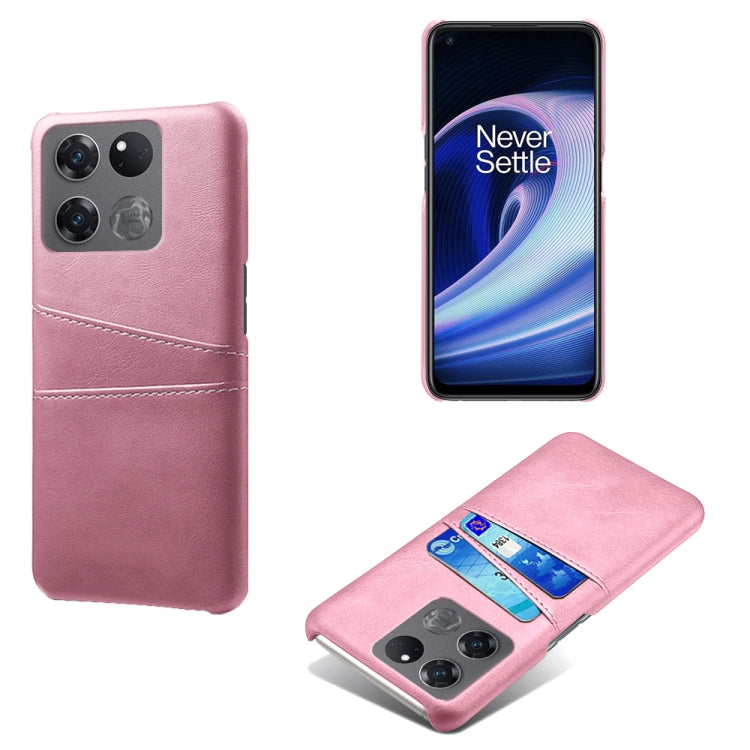 For OnePlus Ace Racing Dual Card Slots Calf Texture PC + PU Phone Case