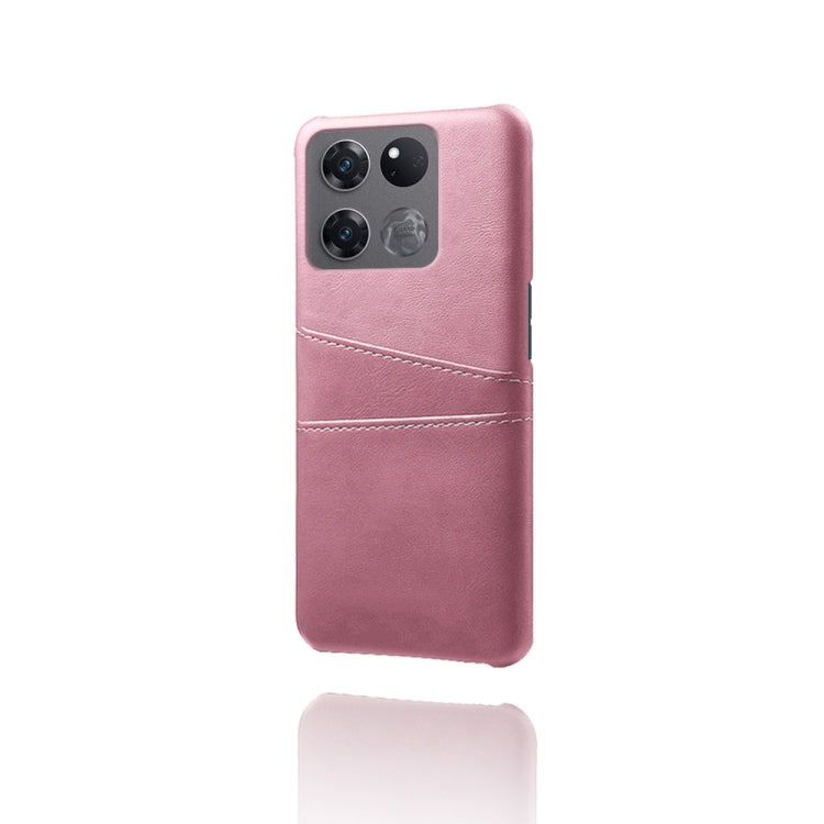 For OnePlus Ace Racing Dual Card Slots Calf Texture PC + PU Phone Case