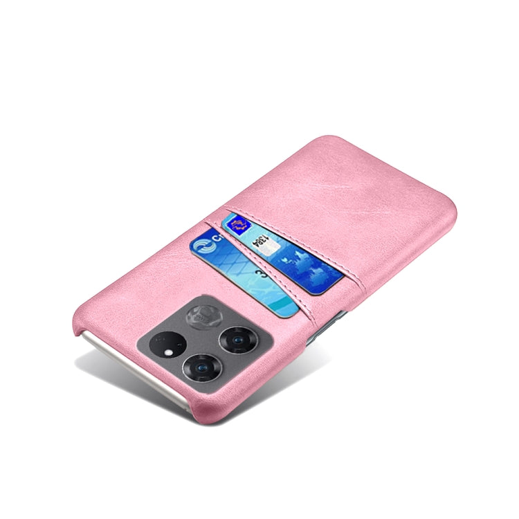 For OnePlus Ace Racing Dual Card Slots Calf Texture PC + PU Phone Case