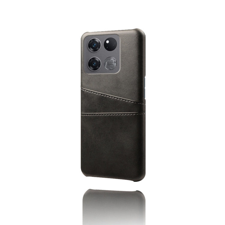 For OnePlus Ace Racing Dual Card Slots Calf Texture PC + PU Phone Case