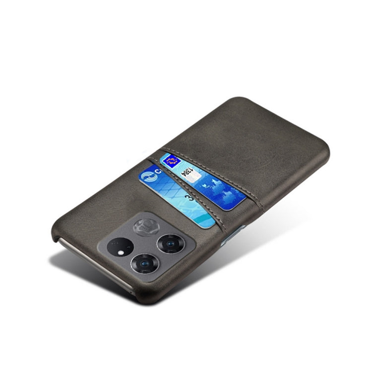 For OnePlus Ace Racing Dual Card Slots Calf Texture PC + PU Phone Case