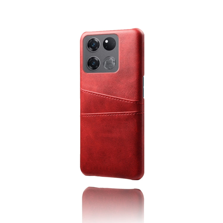 For OnePlus Ace Racing Dual Card Slots Calf Texture PC + PU Phone Case