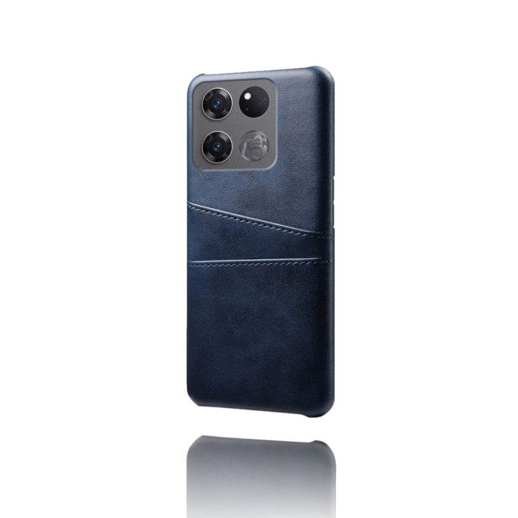 For OnePlus Ace Racing Dual Card Slots Calf Texture PC + PU Phone Case
