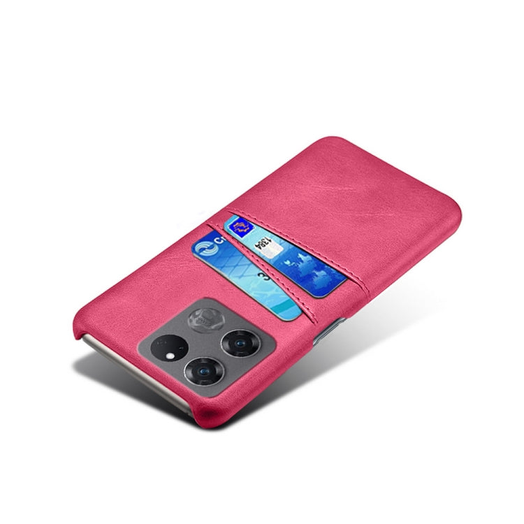 For OnePlus Ace Racing Dual Card Slots Calf Texture PC + PU Phone Case