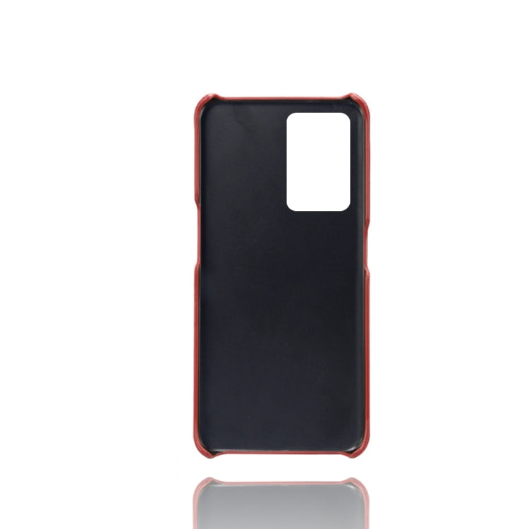 For OnePlus Nord 2T 5G Dual Card Slots Calf Texture PC + PU Phone Case
