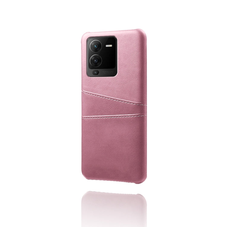 For vivo S15 Pro Dual Card Slots Calf Texture PC + PU Phone Case