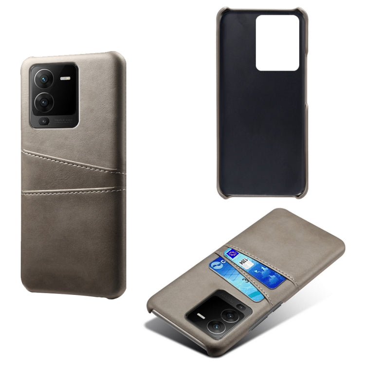 For vivo S15 Pro Dual Card Slots Calf Texture PC + PU Phone Case