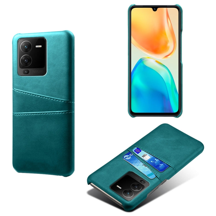 For vivo S15 Pro Dual Card Slots Calf Texture PC + PU Phone Case
