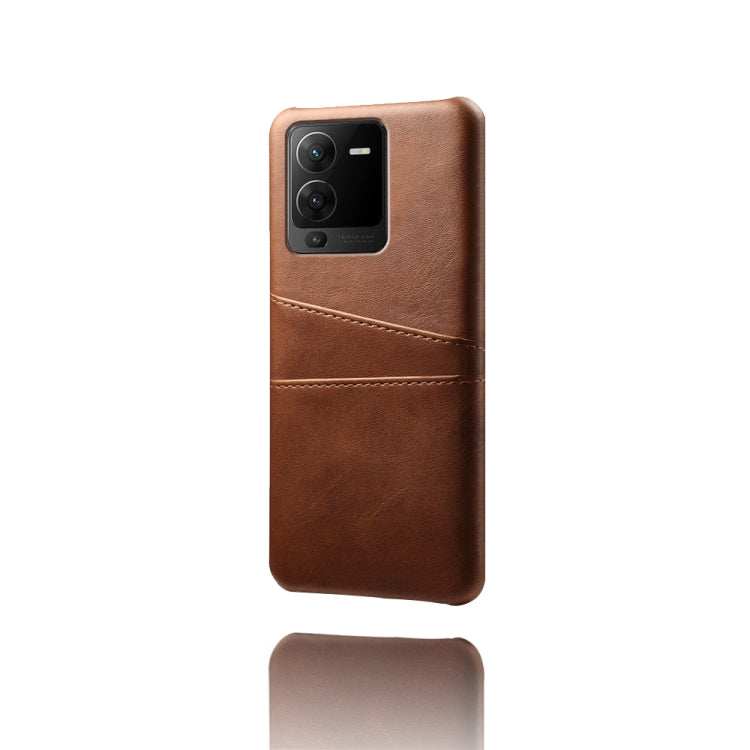 For vivo S15 Pro Dual Card Slots Calf Texture PC + PU Phone Case