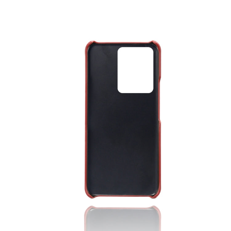 For vivo S15 Dual Card Slots Calf Texture PC + PU Phone Case