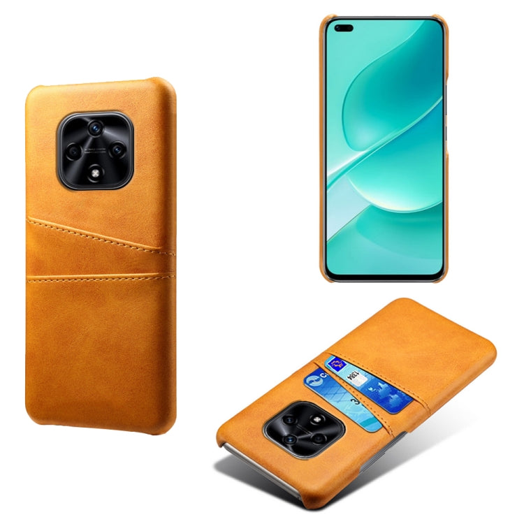 For Huawei nova 9Z 5G Dual Card Slots Calf Texture PC + PU Phone Case