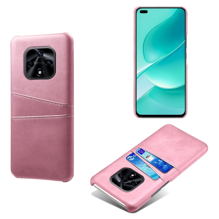 For Huawei nova 9Z 5G Dual Card Slots Calf Texture PC + PU Phone Case