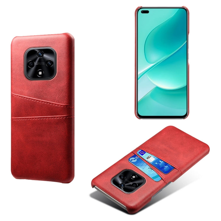 For Huawei nova 9Z 5G Dual Card Slots Calf Texture PC + PU Phone Case
