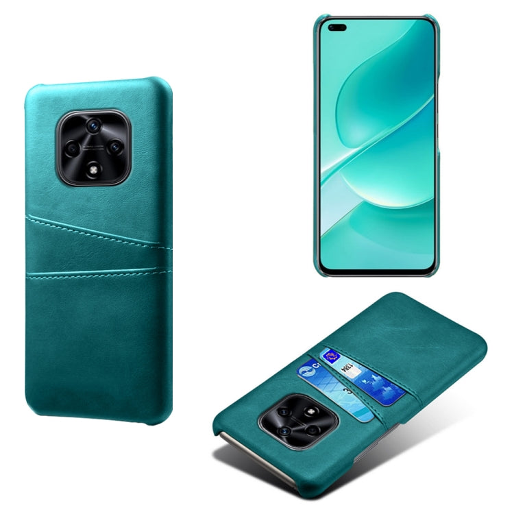 For Huawei nova 9Z 5G Dual Card Slots Calf Texture PC + PU Phone Case