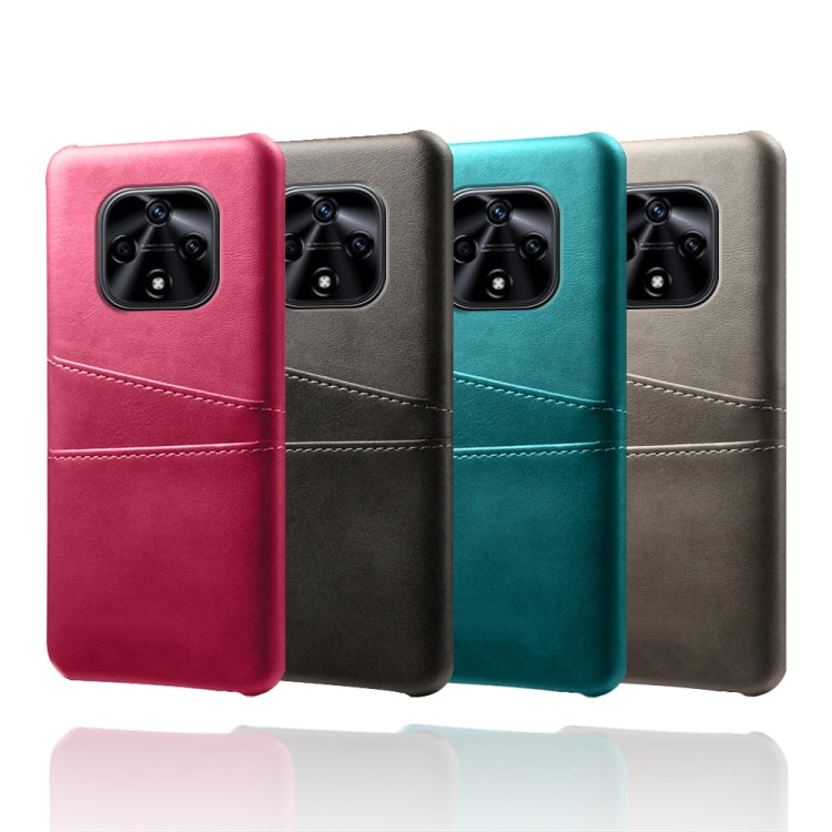 For Huawei nova 9Z 5G Dual Card Slots Calf Texture PC + PU Phone Case