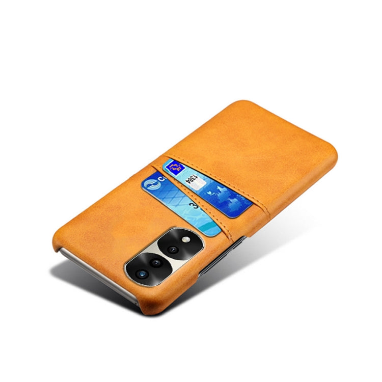 For Honor 70 Pro+ Dual Card Slots Calf Texture PC + PU Phone Case