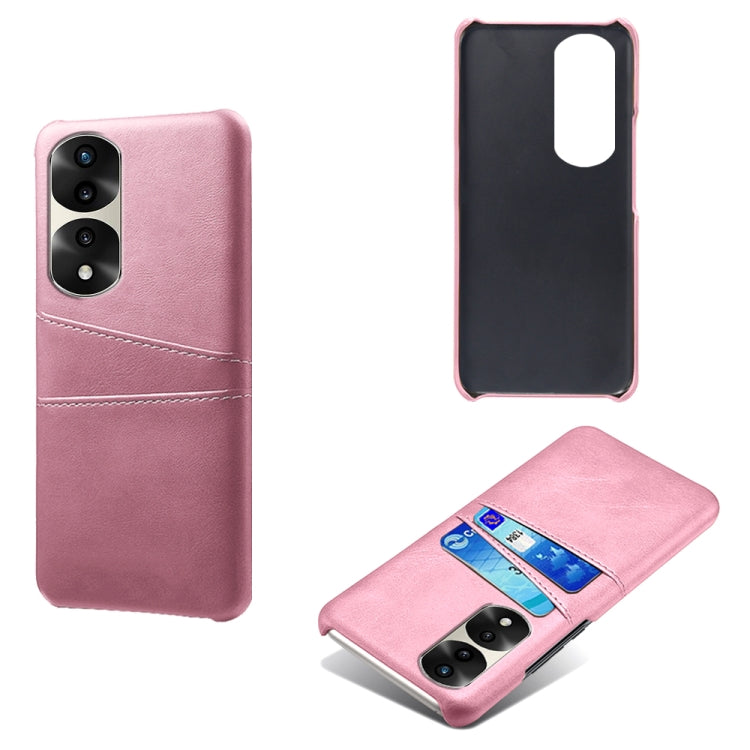 For Honor 70 Pro+ Dual Card Slots Calf Texture PC + PU Phone Case