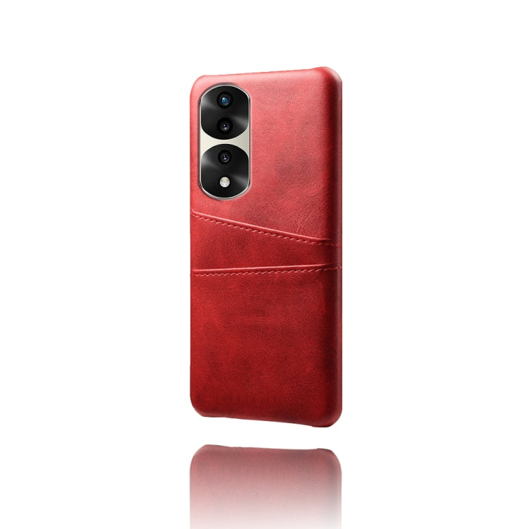 For Honor 70 Pro+ Dual Card Slots Calf Texture PC + PU Phone Case