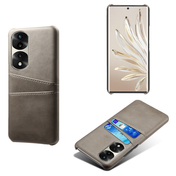 For Honor 70 Pro+ Dual Card Slots Calf Texture PC + PU Phone Case