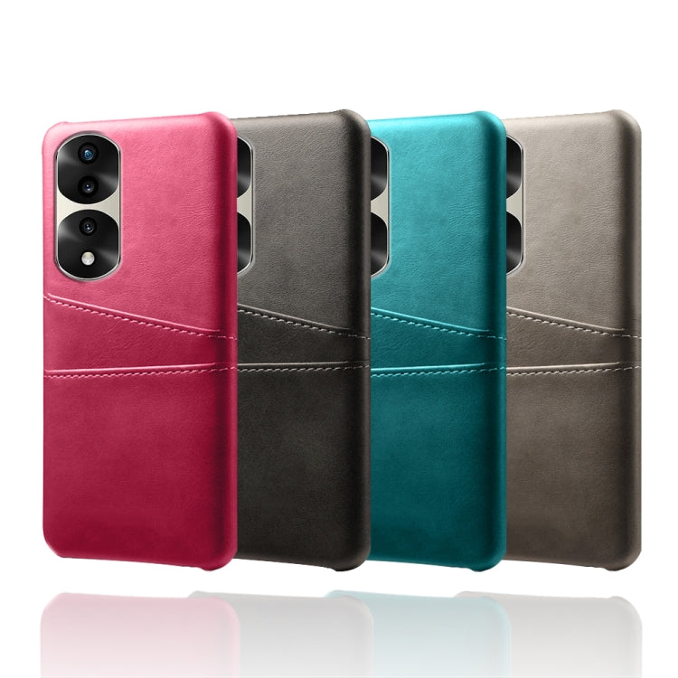 For Honor 70 Pro+ Dual Card Slots Calf Texture PC + PU Phone Case