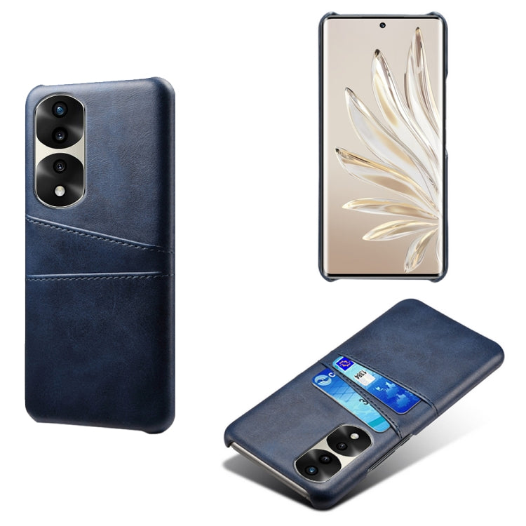 For Honor 70 Pro+ Dual Card Slots Calf Texture PC + PU Phone Case