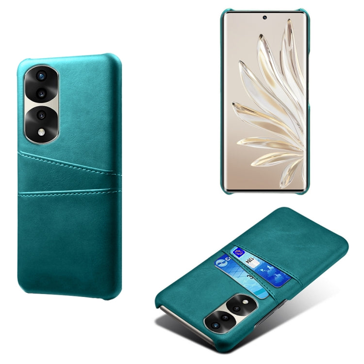 For Honor 70 Pro+ Dual Card Slots Calf Texture PC + PU Phone Case